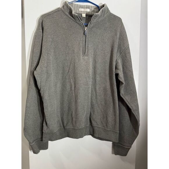 Peter Millar 1/4 zip pullover‎ sweatshirt gray size large - Picture 1 of 5